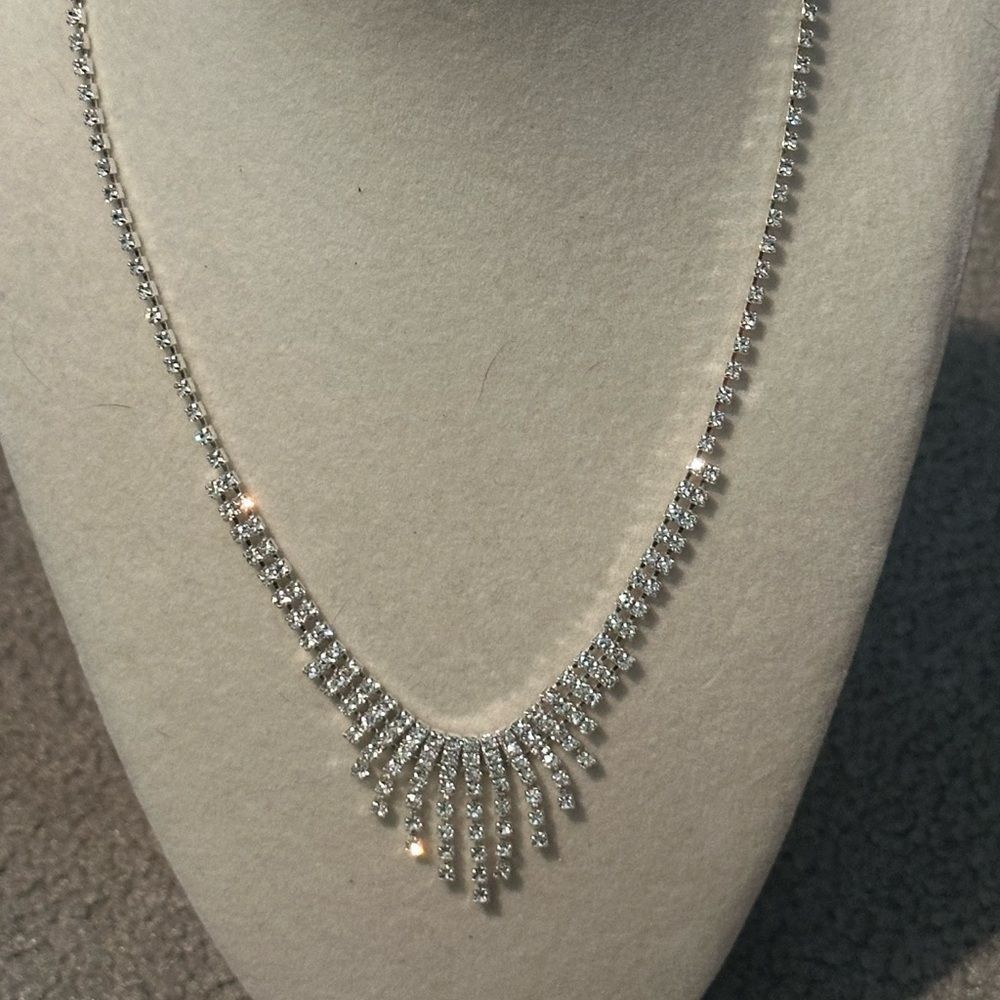 Rhinestone necklace prom special event
